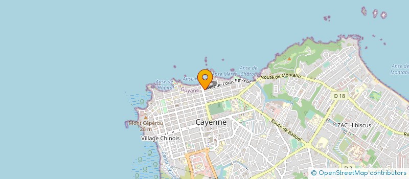 localisation de l'entreprise GARDIENNAGE PROTECTION SURVEILLANCE SECURITE à CAYENNE