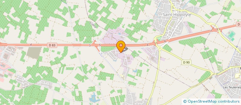 localisation de l'entreprise GARDIENNAGE SALANQUAIS  CLAIRA