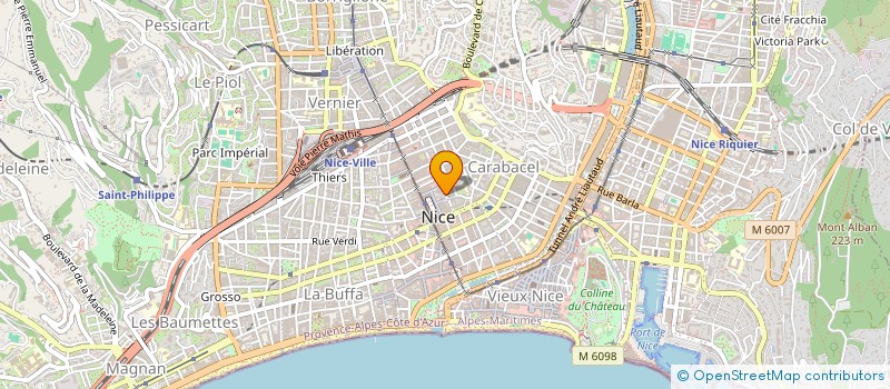 localisation de l'entreprise GARDIENNAGE SECURITE INTERVENTION à NICE