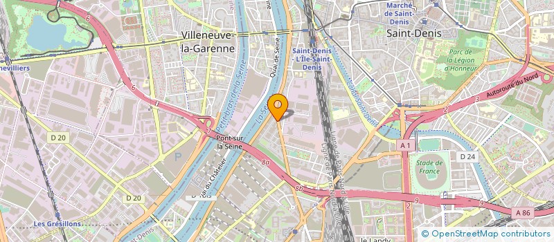 localisation de l'entreprise GARDIENNAGE-SECURITE-PREVENTION-PROTECTION à SAINT-DENIS