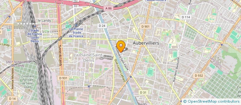 localisation de l'entreprise GARDIENNAGE SECURITE PRIVEE GSP  AUBERVILLIERS
