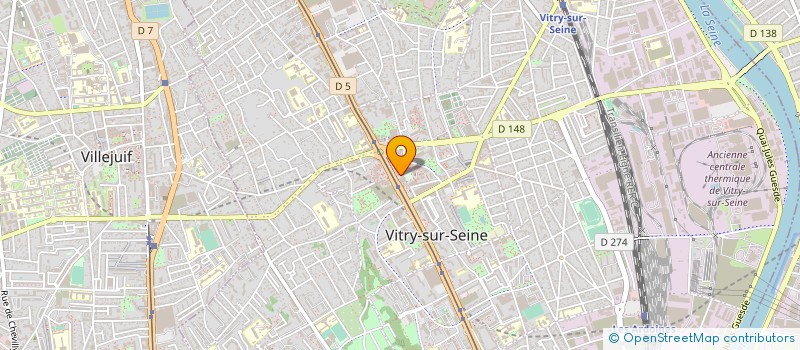 localisation de l'entreprise GARDIENNAGE SECURITE PROTECTION à VITRY-SUR-SEINE