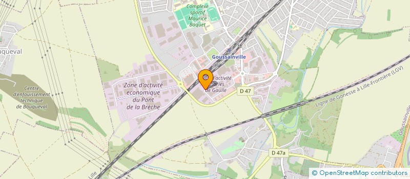 localisation de l'entreprise GARDIENNAGE SECURITE SERVICES à GOUSSAINVILLE