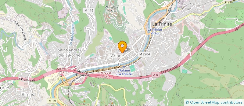 localisation de l'entreprise GARDIENNAGE SECURITE SURVEILLANCE à NICE