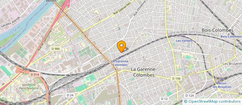 localisation de l'entreprise GARDIENNAGE TELESURVEILLANCE SECURITE à COLOMBES