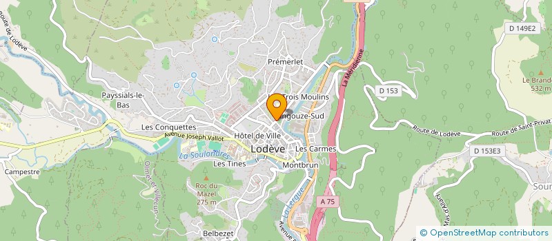 localisation de l'entreprise GARDIENNES DU SACRE à LODEVE