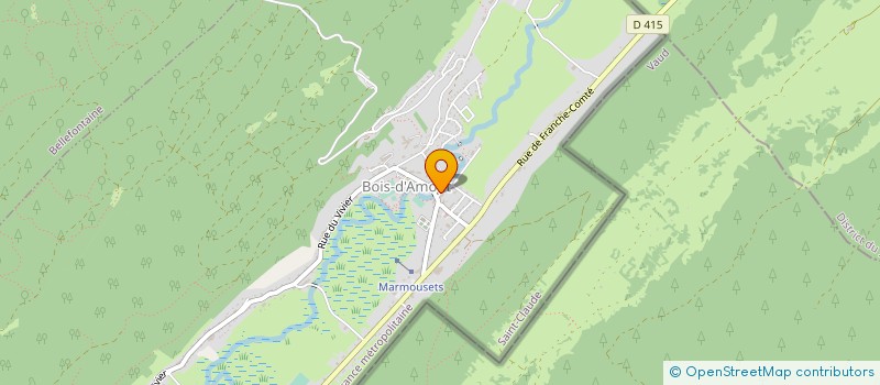 localisation de l'entreprise GARDIENS BOISSELLERIE D'AMONT à BOIS-D'AMONT