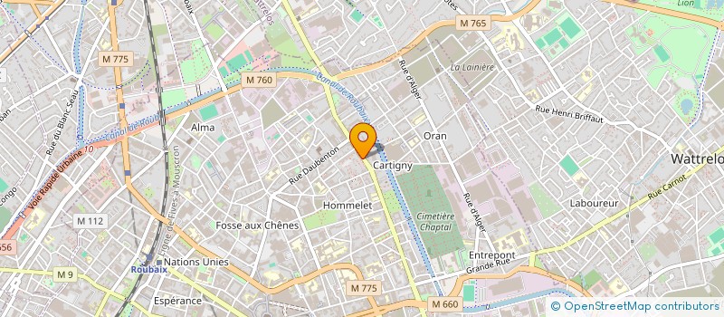 localisation de l'entreprise GARDIN  ROUBAIX