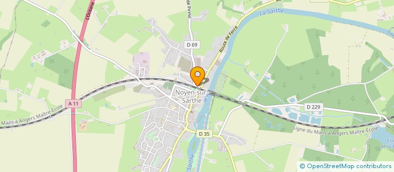 localisation de l'entreprise GARDON  NOYEN-SUR-SARTHE