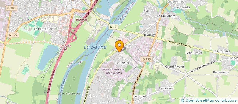 localisation de l'entreprise GARDON COTTON à MONTMERLE-SUR-SAONE