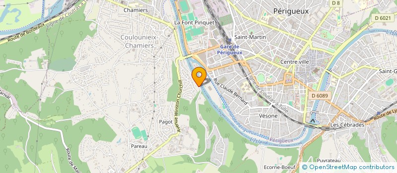 localisation de l'entreprise GARDONNE  COULOUNIEIX-CHAMIERS