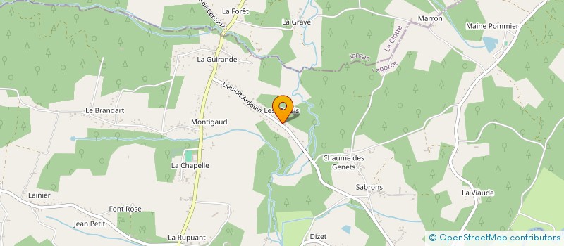 localisation de l'entreprise GARDORISLE à ABZAC
