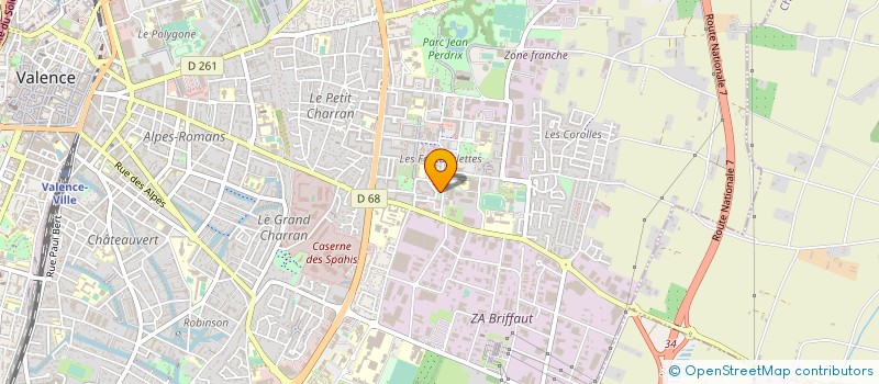 localisation de l'entreprise GARDPRO à VALENCE