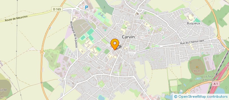 localisation de l'entreprise GARE 2023  CARVIN