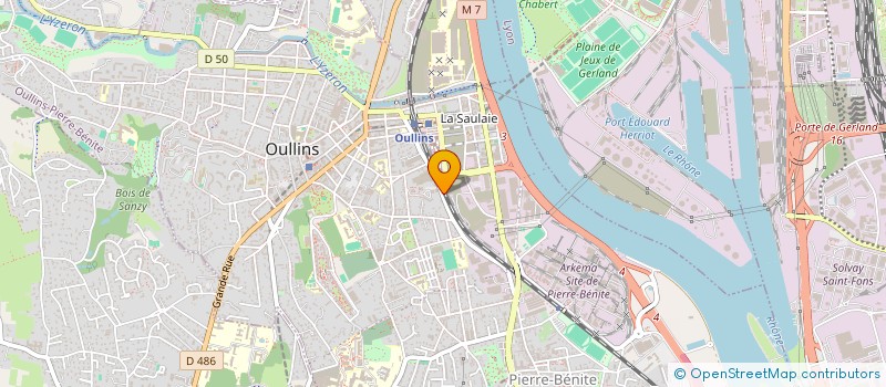 localisation de l'entreprise GARE AU BAR  OULLINS-PIERRE-BENITE