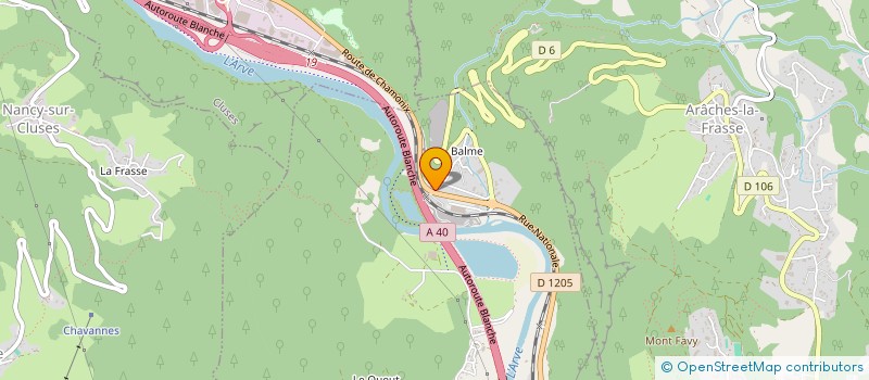 localisation de l'entreprise GARE AU CAFE DE BALME  MAGLAND