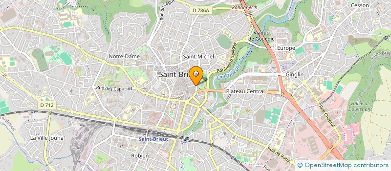 localisation de l'entreprise GARE AU SUD à SAINT-BRIEUC