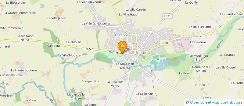 localisation de l'entreprise GARE AUX DELICES DES CHATOUNES  IFFENDIC