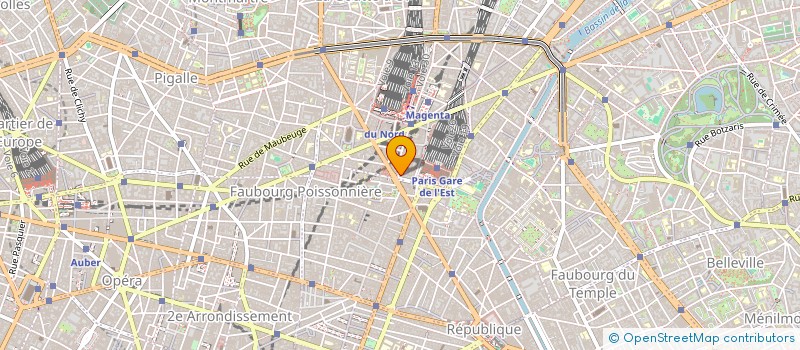 localisation de l'entreprise GARE DE L'EST DISTRIBUTION  PARIS