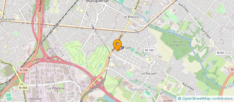 localisation de l'entreprise GARE DES FRANCS à VILLENEUVE-D'ASCQ