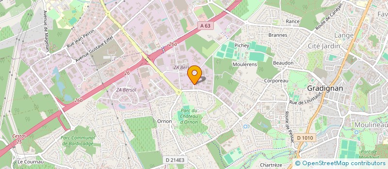 localisation de l'entreprise GARE INVEST à GRADIGNAN