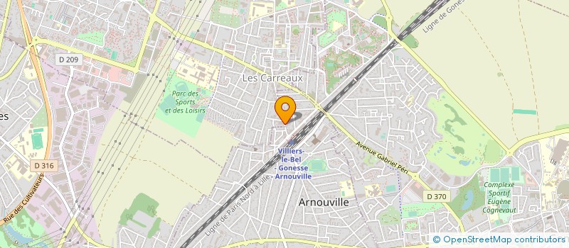 localisation de l'entreprise GARE-LECLERC à ARNOUVILLE