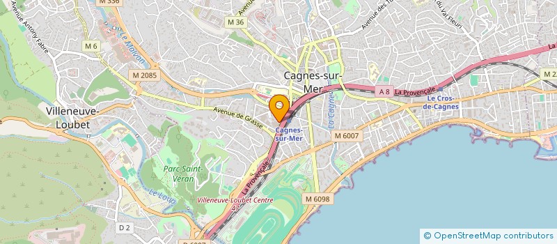 localisation de l'entreprise GARE MARKET 7/7 à CAGNES-SUR-MER