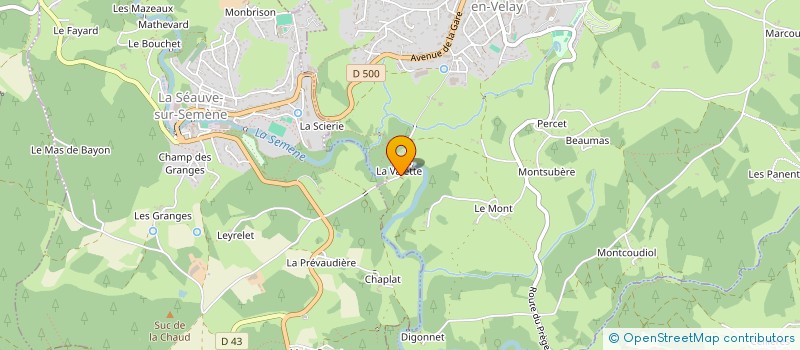 localisation de l'entreprise GARECUP à SAINT-DIDIER-EN-VELAY
