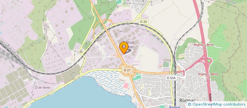 localisation de l'entreprise GAREL à ROGNAC