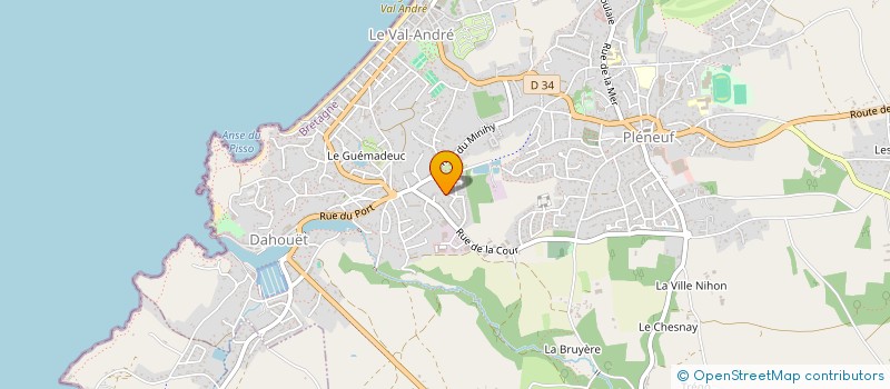 localisation de l'entreprise GAREL  PLENEUF-VAL-ANDRE