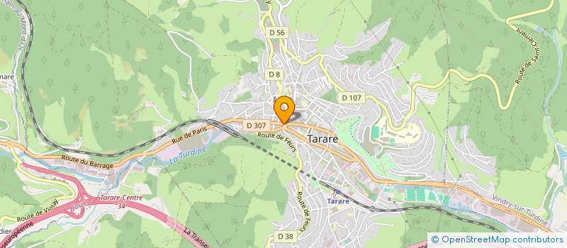 localisation de l'entreprise GAREL SA  TARARE