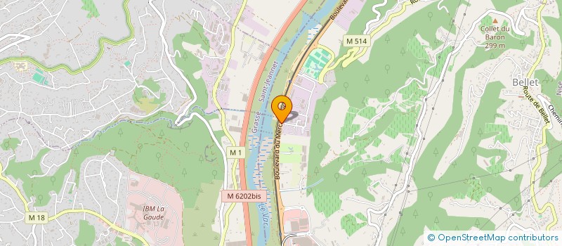 localisation de l'entreprise GARELLI INDUSTRIE ET ENVIRONNEMENT ET SERVICES à NICE