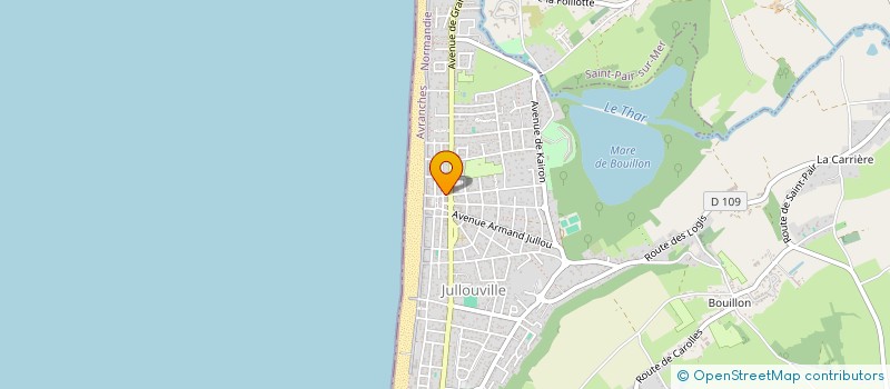 localisation de l'entreprise GARENCE  JULLOUVILLE