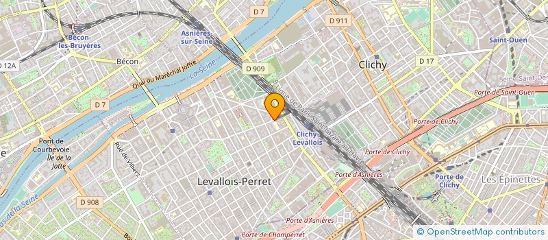 localisation de l'entreprise GARENJE à LEVALLOIS-PERRET