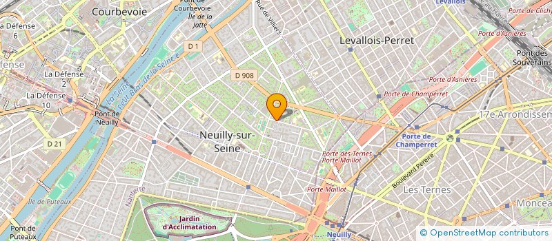 localisation de l'entreprise GARENNE GARGENVILLE à NEUILLY-SUR-SEINE