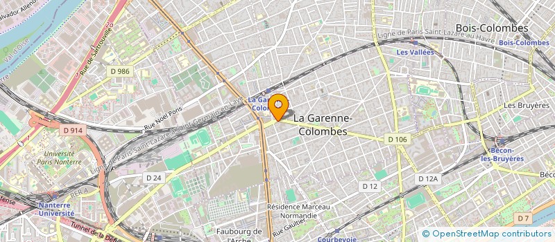 localisation de l'entreprise GARENNE INFORMATIQUE à LA GARENNE-COLOMBES