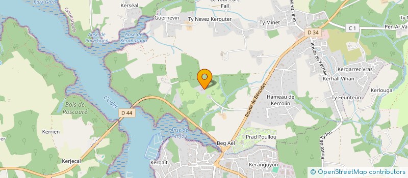 localisation de l'entreprise GARENNES CENTER à CLOHARS-FOUESNANT