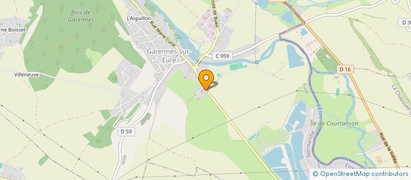 localisation de l'entreprise GARENNES VITRAGE AUTO à GARENNES-SUR-EURE