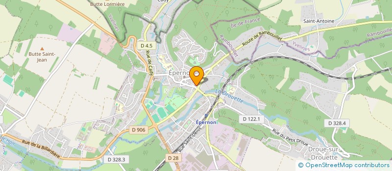 localisation de l'entreprise GARES SAS à EPERNON