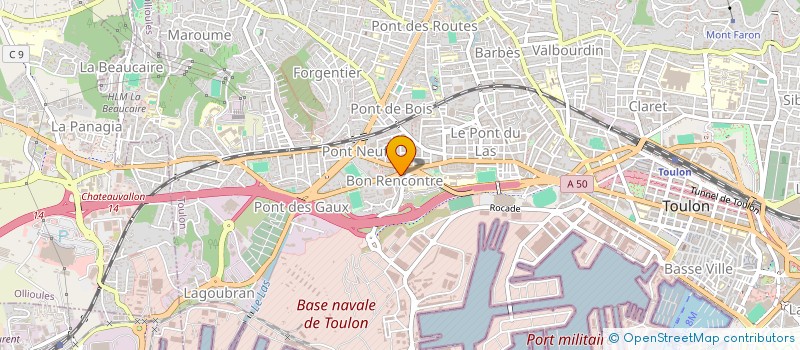 localisation de l'entreprise GAREST à TOULON