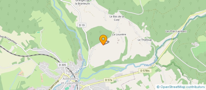 localisation de l'entreprise GARET à AILLEVILLERS-ET-LYAUMONT