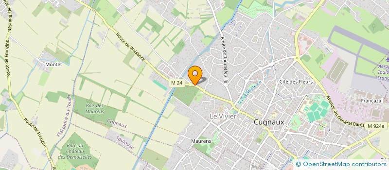 localisation de l'entreprise GARET MARSOLLIER  CUGNAUX