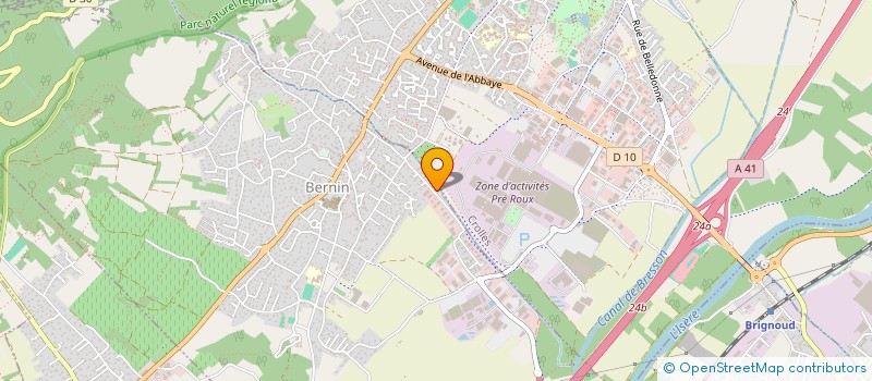 localisation de l'entreprise GAREV  BERNIN