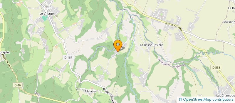 localisation de l'entreprise GARFAM  SAINT-SORLIN-DE-VIENNE