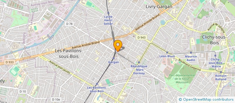localisation de l'entreprise GARGAN IMMOBILIER à LES PAVILLONS-SOUS-BOIS