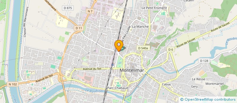 localisation de l'entreprise GARGANTUA  MONTELIMAR