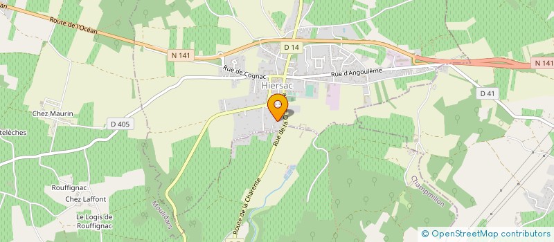 localisation de l'entreprise GARGANTUA GOURMET CUISINE à HIERSAC