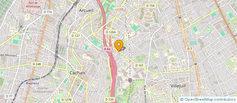 localisation de l'entreprise GARGAUD & FRAYSSINET  ARCUEIL