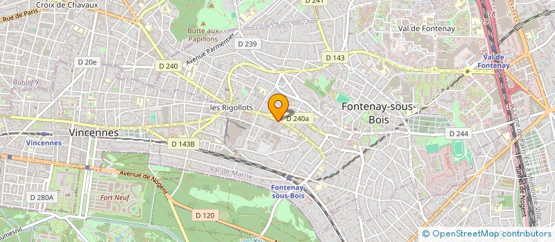 localisation de l'entreprise GARGOUILLE à FONTENAY-SOUS-BOIS