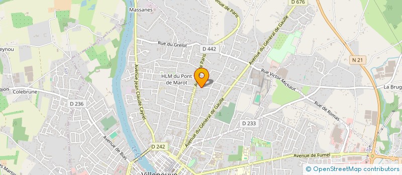 localisation de l'entreprise GARIBAJAY  VILLENEUVE-SUR-LOT